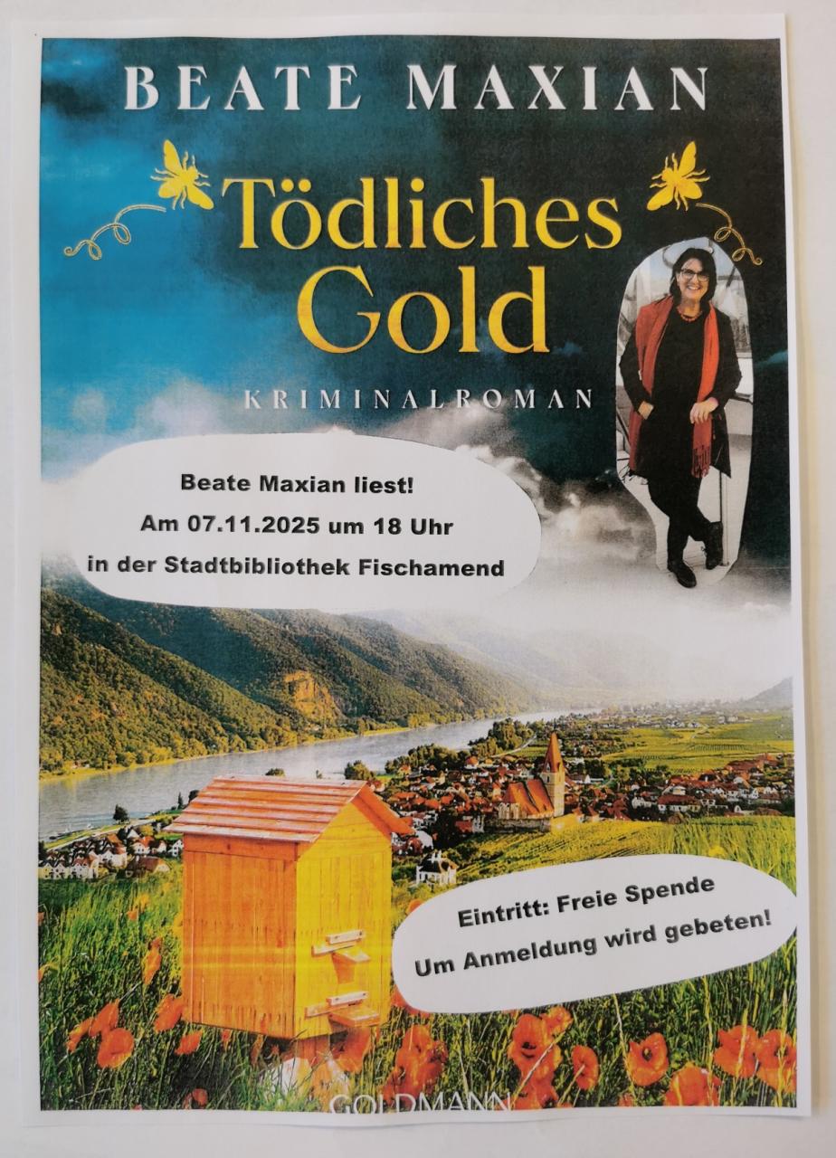 Einladung Lesung Tödliches Gold