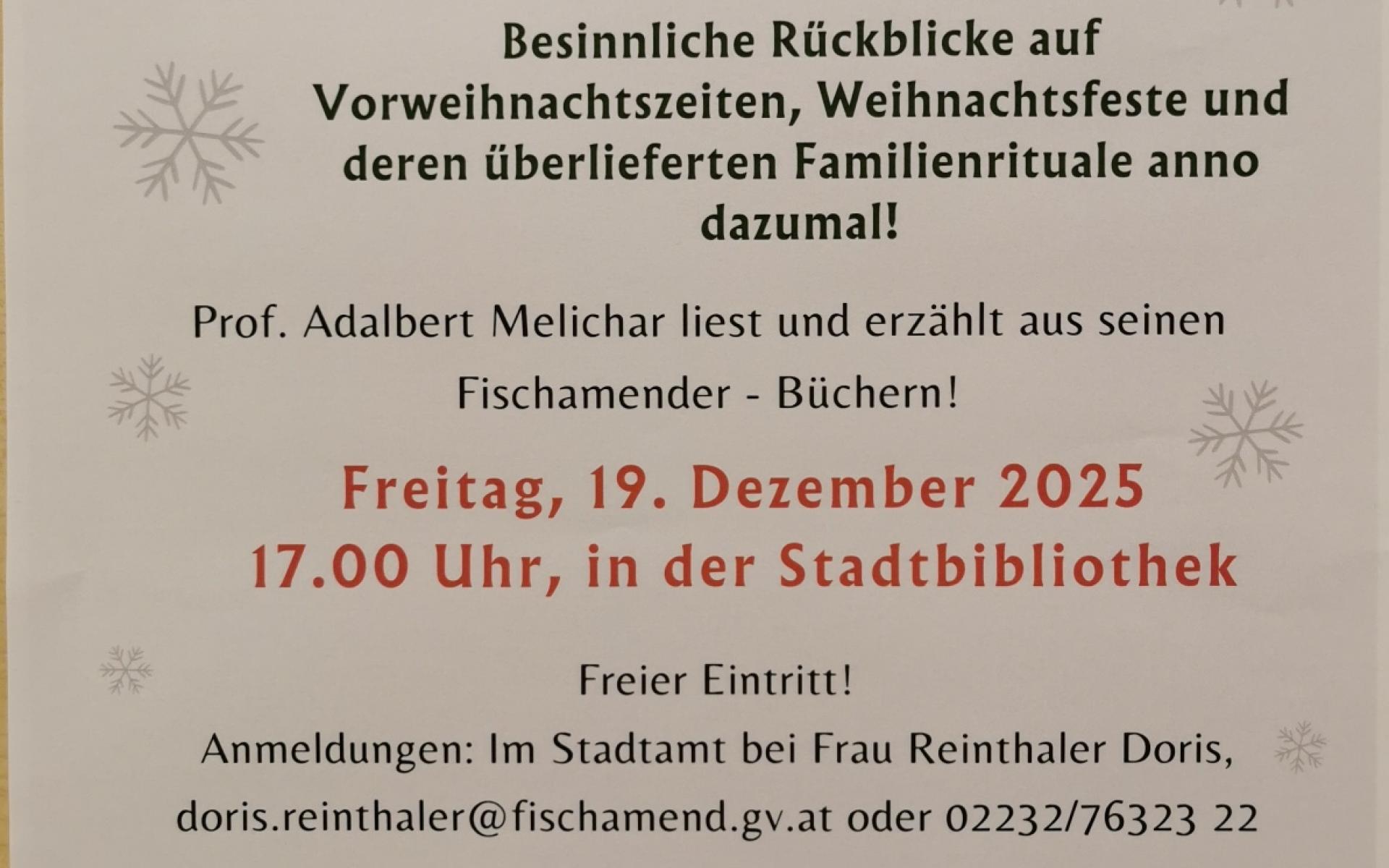 Besinnliche Weihnachtslesung